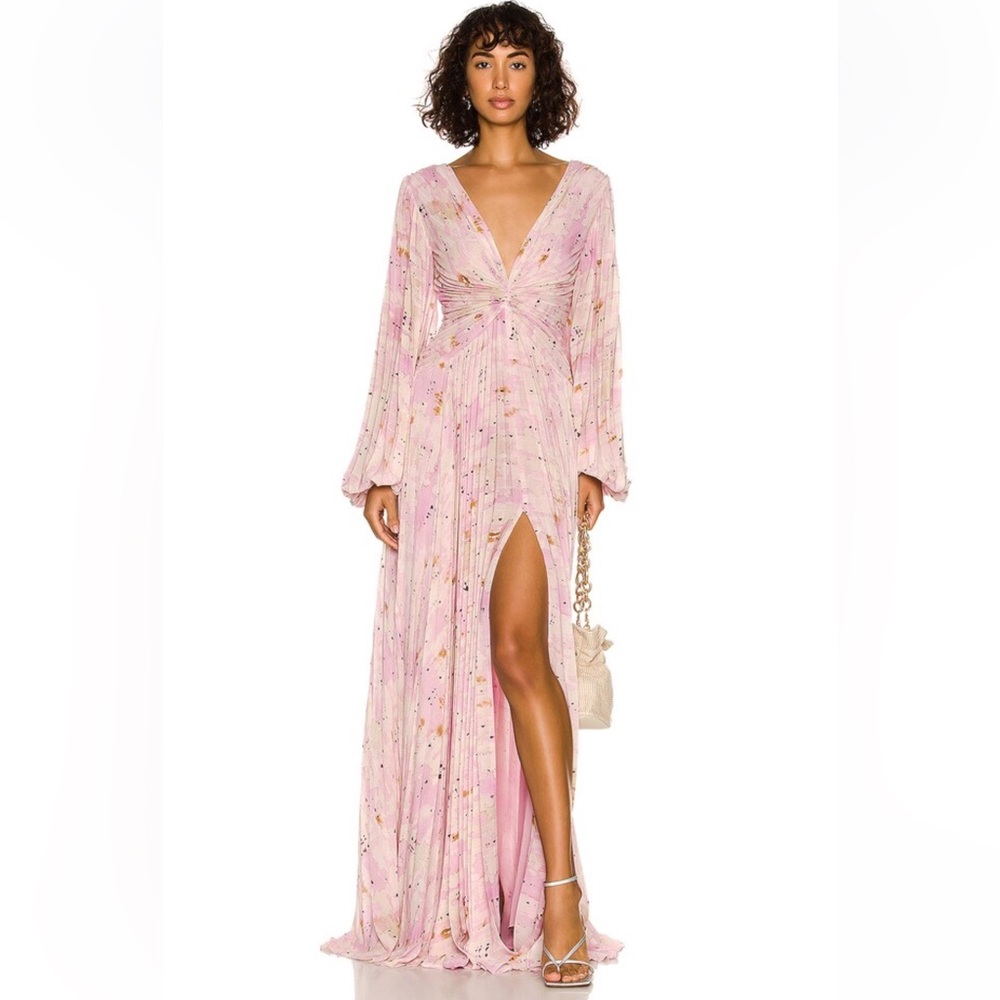 Alexis Elisha Dress Pink and Beige